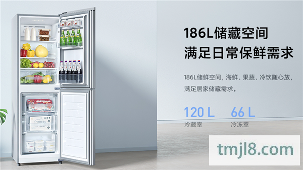 首发1299元！小米发布米家冰箱无霜两门186L：一天不到0.6度电