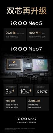 iQOO Neo7将配备全球首个120W快充