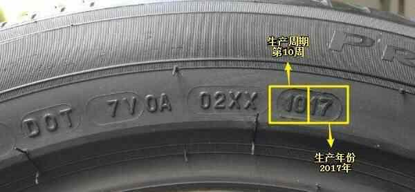 普利司通轮胎生产日期在哪里看