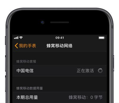 开通 Apple Watch 中国电信 eSIM 蜂窝数据电话上网功能教程