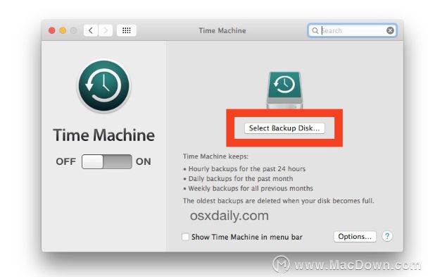 如何在Mac OS X中设置Time Machine自动Mac备份