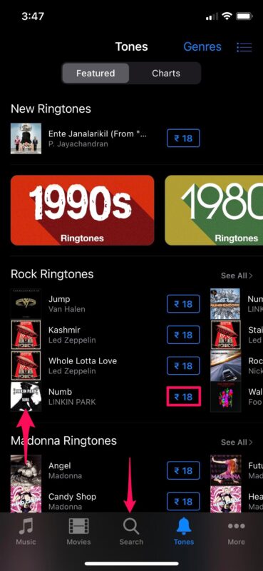 如何在iPhone上购买铃声，iTunes Store苹果手机更换铃声简单步骤