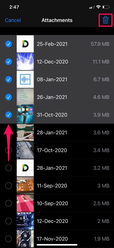 如何在苹果上批量删除iMessage附件（适用iPhone、iPad）