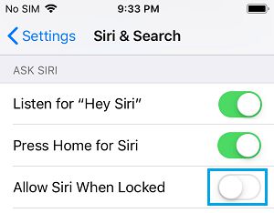 从 iPhone 锁定屏幕禁用 Siri 搜索