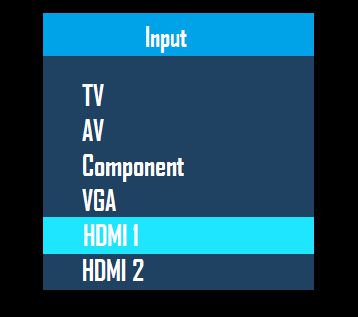 在电视上选择 HDMI 端口