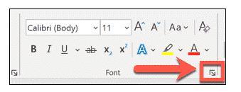 如何更改Microsoft Word中的默认字体