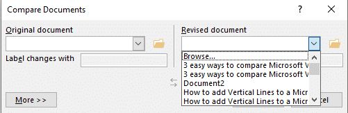 比较Microsoft Word文档的3种简单方法