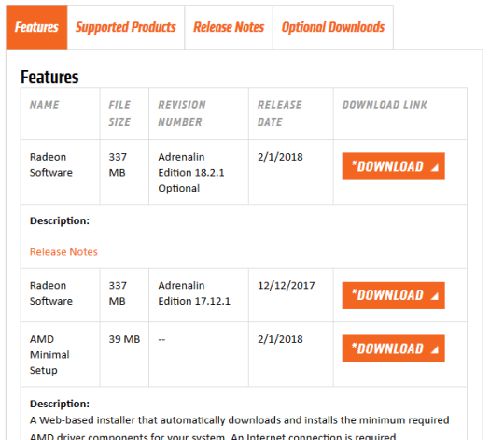 AMD Radeon 显卡高清驱动程序免费下载