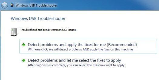 Windows USB 故障排除