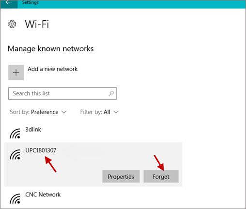 在Windows10上绝对删除已保存的Wi-Fi网络