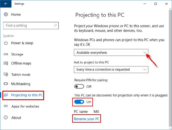 如何在Windows10上连接到投影仪或电脑