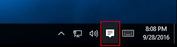 如何从Windows10任务栏中删除操作中心图标