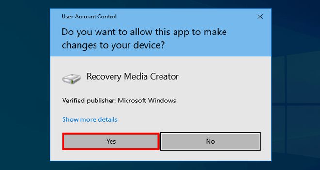 如何在Windows10上创建恢复驱动器或系统修复光盘