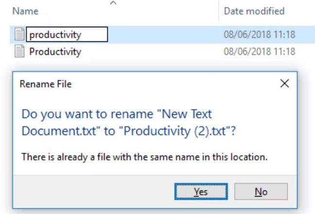 如何在Windows上启用区分大小写的文件名