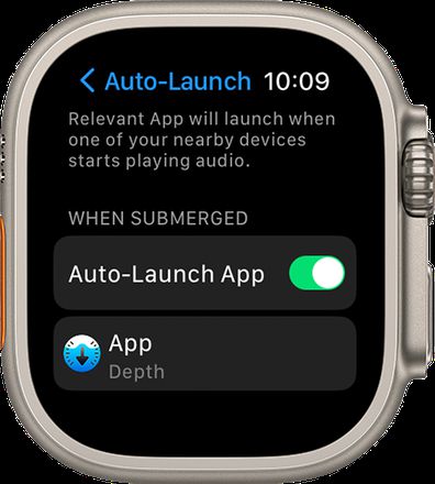 如何在 Apple Watch Ultra 上使用深度应用程序 - 自动启动