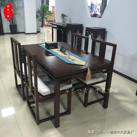 中式餐桌布置示意图（8款新中式餐桌椅设计搭配）