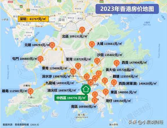 香港房价一览表2023（香港房价2023最新价格）