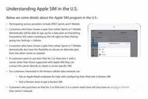 iPad Air 2/mini 3 内置的Apple SIM卡怎么用?