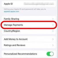 如何通过家人共享更改iPhone上的付款方式(iOS17)