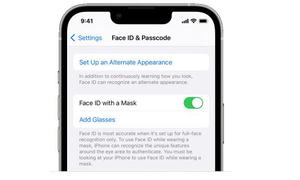 iPhone14戴口罩识别Face id解锁，设置口罩面容ID方法