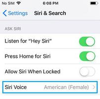如何在iPhone和iPad上更改Siri语音口音