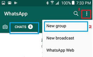 如何在安卓手机上创建WhatsApp群组