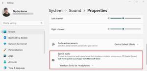如何在Windows11中启用空间声音，设置技巧