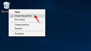 如何在Windows10电脑上清空回收站